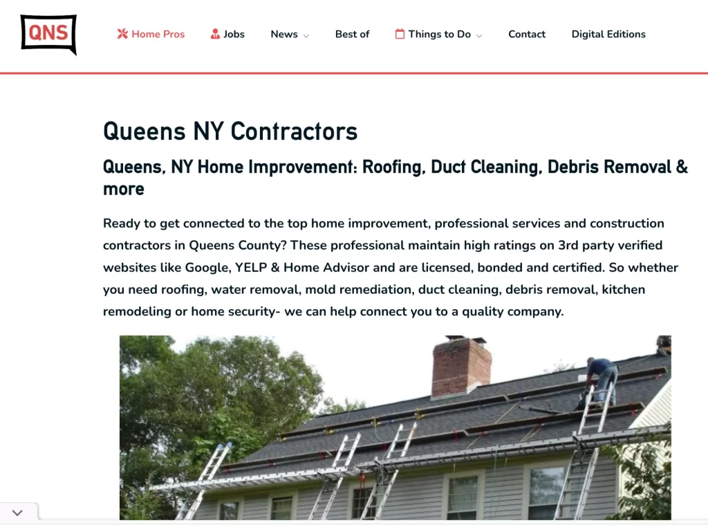 list of roofing contractors