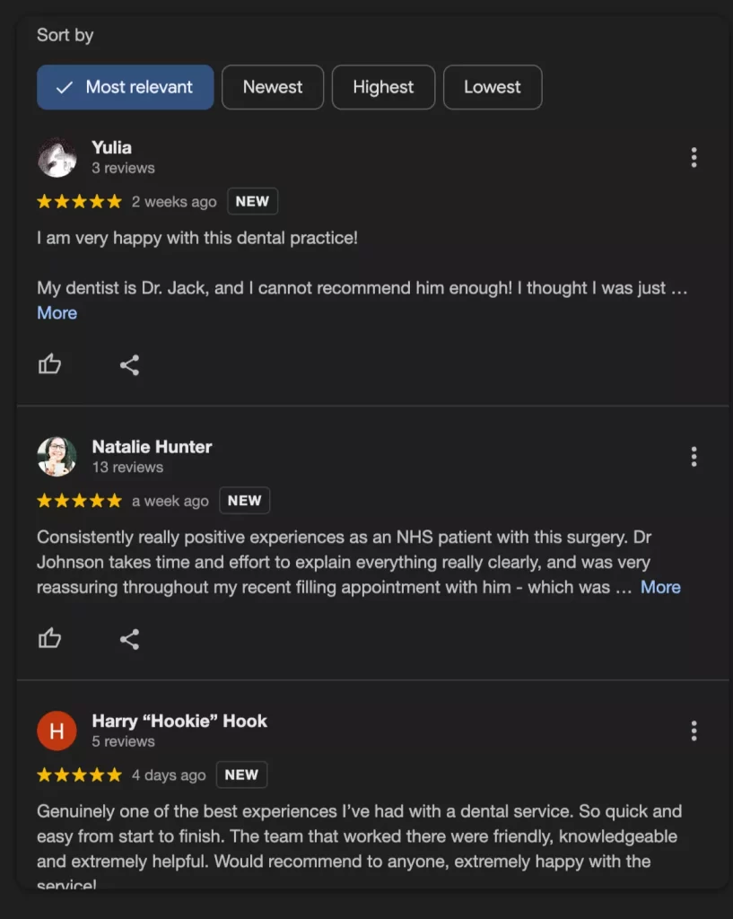 local reviews dental clinic