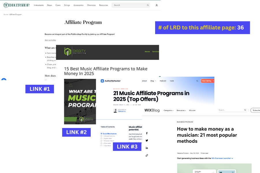 affiliate program link building ecommerce