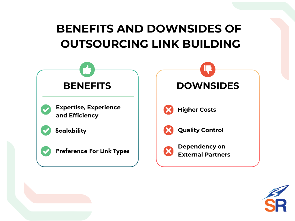 benefits and downsides of outsourcing link building