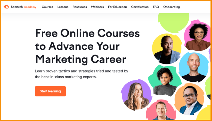 semrush academy certification